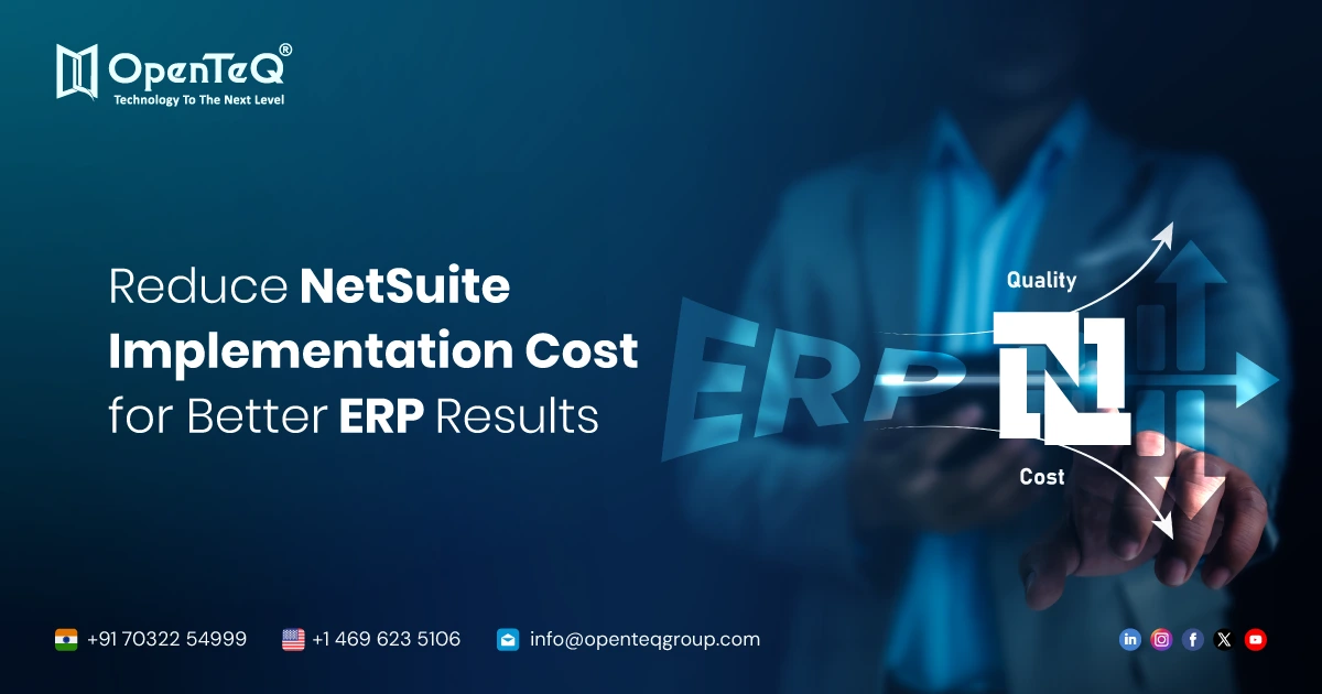 Reduce NetSuite Implementation Cost for Better ERP Results